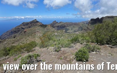 view over the mountains of Tenerife to La Gomera island 12.05.2016