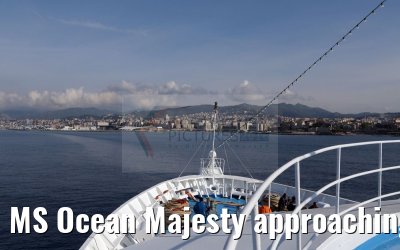 MS Ocean Majesty approaching port of Genoa 18.05.2016