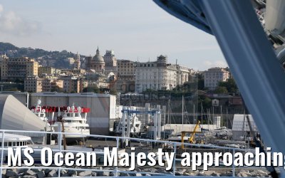 MS Ocean Majesty approaching port of Genoa 18.05.2016