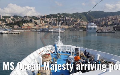 MS Ocean Majesty arriving port of Genoa 18.05.2016