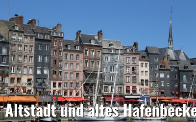 Altstadt und altes Hafenbecken Honfleur 01.06.2015