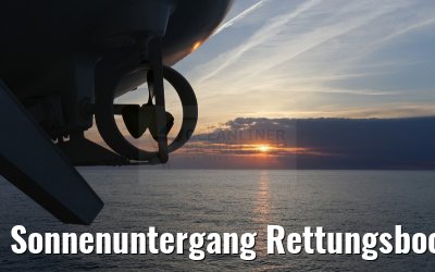 Sonnenuntergang Rettungsboot Ocean Majesty 24.05.2015