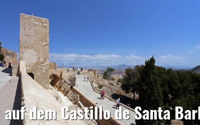auf dem Castillo de Santa Barbara Alicante