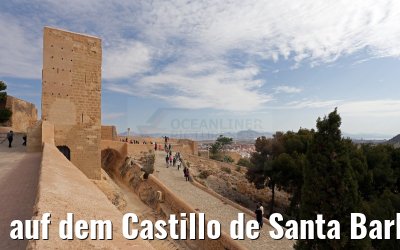 auf dem Castillo de Santa Barbara in Alicante 25.05.2015