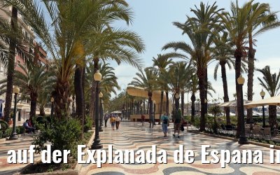 auf der Explanada de Espana in Alicante 25.05.2015