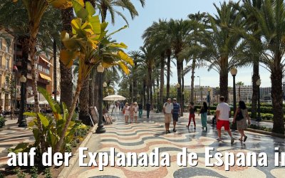 auf der Explanada de Espana in Alicante 25.05.2015