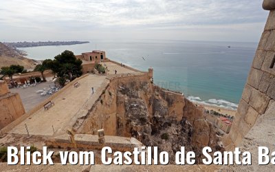 Blick vom Castillo de Santa Barbara in Alicante 25.05.2015