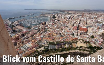 Blick vom Castillo de Santa Barbara in Alicante 25.05.2015