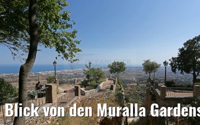 Blick von den Muralla Gardens auf Costa del Sol in Mijas 26.05.2015