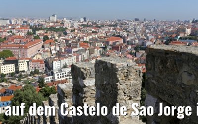 auf dem Castelo de Sao Jorge in Lissabon 29.05.2015