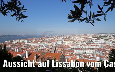 Aussicht auf Lissabon vom Castelo de Sao Jorge 29.05.2015