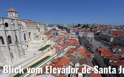 Blick vom Elevador de Santa Justa in Lissabon 29.05.2015