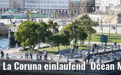 La Coruna einlaufend  Ocean Majesty 30.05.2015