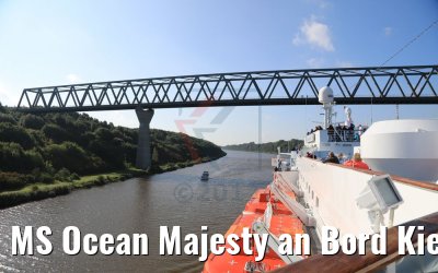 MS Ocean Majesty an Bord Kiel Kanal Passage 10.09.2017