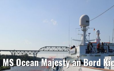 MS Ocean Majesty an Bord Kiel Kanal Passage 10.09.2017