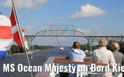MS Ocean Majesty an Bord Kiel Kanal Passage 10.09.2017