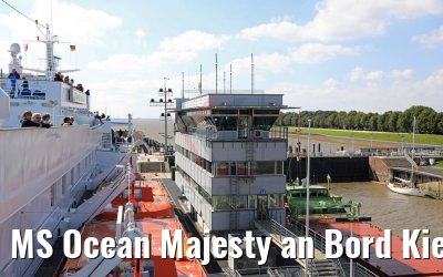 MS Ocean Majesty an Bord Kiel Kanal Passage 10.09.2017