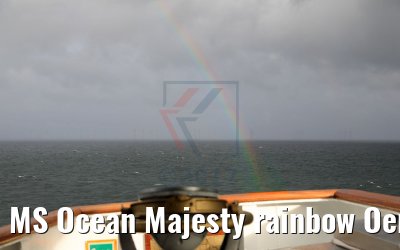 MS Ocean Majesty rainbow Oeresund 09.09.2017