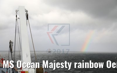 MS Ocean Majesty rainbow Oeresund 09.09.2017