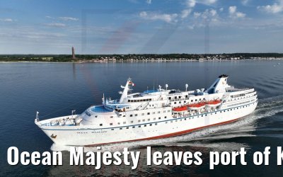 Ocean Majesty leaves port of Kiel 02.07.2022