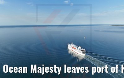 Ocean Majesty leaves port of Kiel 02.07.2022