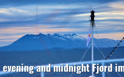 evening and midnight Fjord impressions near polar circle Norway MS Ocean Majesty 20.06.2022