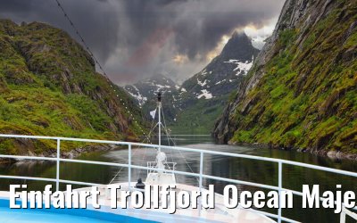 Einfahrt Trollfjord Ocean Majesty 21.06.2022