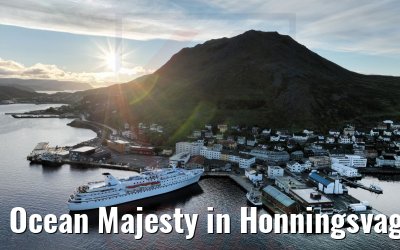 Ocean Majesty in Honningsvag mit Miternachtssonne 22.06.2022