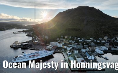Ocean Majesty in Honningsvag mit Miternachtssonne 22.06.2022