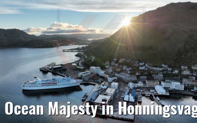 Ocean Majesty in Honningsvag mit Miternachtssonne 22.06.2022