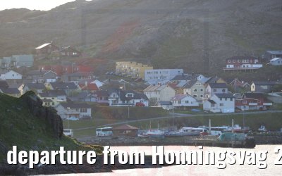departure from Honningsvag 23.06.2022