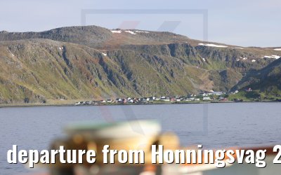 departure from Honningsvag 23.06.2022