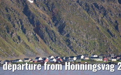 departure from Honningsvag 23.06.2022