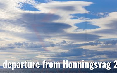 departure from Honningsvag 23.06.2022