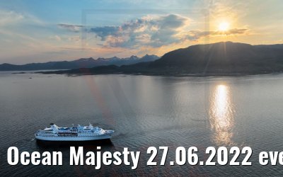 Ocean Majesty 27.06.2022 evening light Tjeldsund