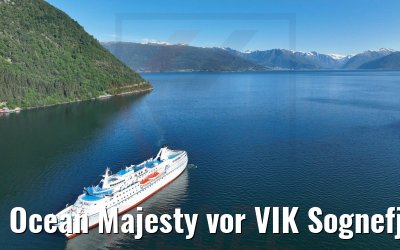 Ocean Majesty vor VIK Sognefjord 30.06.2022