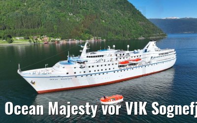 Ocean Majesty vor VIK Sognefjord 30.06.2022
