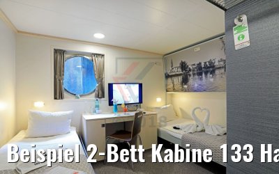 Beispiel 2-Bett Kabine 133 Hauptdeck achtern MS Primadonna