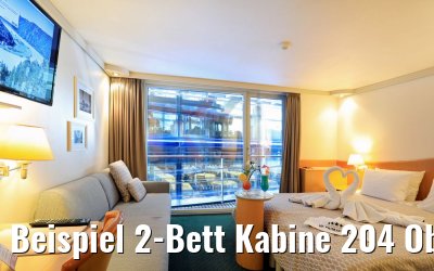 Beispiel 2-Bett Kabine 204 Oberdeck MS Primadonna