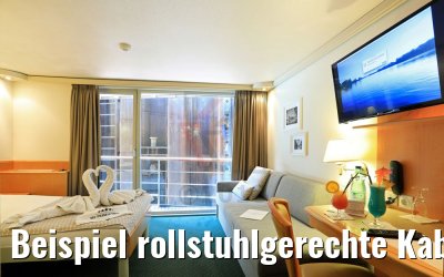 Beispiel rollstuhlgerechte Kabine 205 Oberdeck MS Primadonna