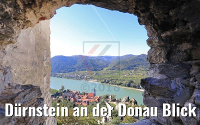 Dürnstein an der Donau Blick von Burgruine