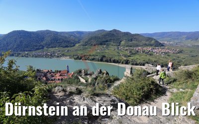 Dürnstein an der Donau Blick von Burgruine