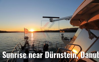 Sunrise near Dürnstein, Danube, aboard MS Primadonna