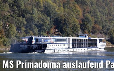 MS Primadonna auslaufend Passau 05.10.2018