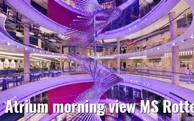 Atrium morning view MS Rotterdam