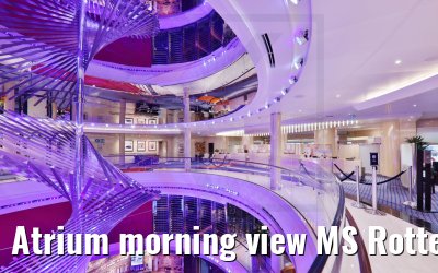 Atrium morning view MS Rotterdam