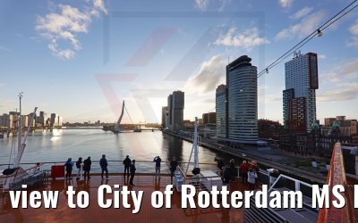 view to City of Rotterdam MS Rotterdam