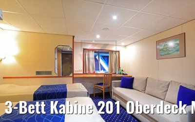 3-Bett Kabine 201 Oberdeck MS Rousse Prestige