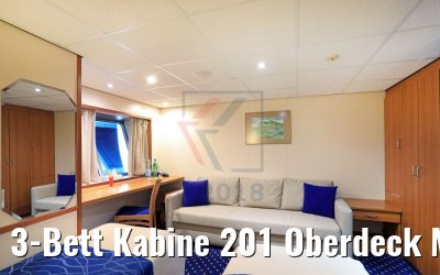 3-Bett Kabine 201 Oberdeck MS Rousse Prestige