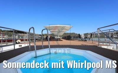 Sonnendeck mit Whirlpool MS Rousse Prestige